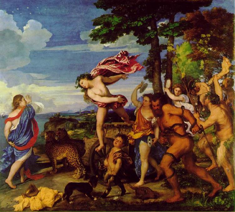 TIZIANO Vecellio Bacchus and Ariadne ar oil painting picture